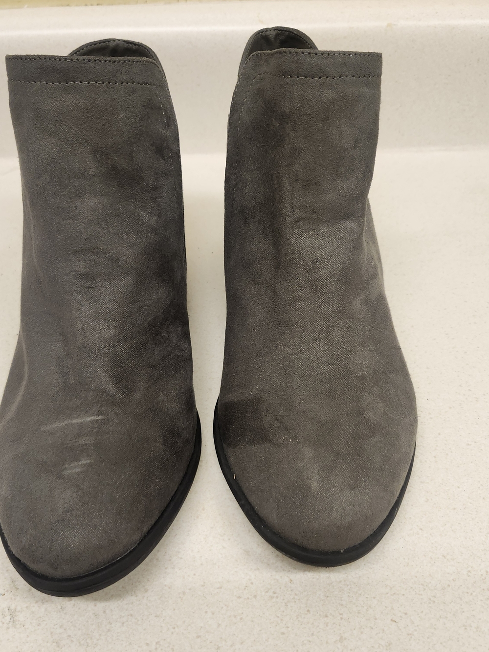 MIA Women's Gray Geometric Ankle Boots US 8